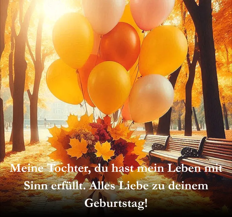 Meine Tochter, du hast mein Leben mit Sinn erfüllt. Alles Liebe zu deinem Geburtstag!