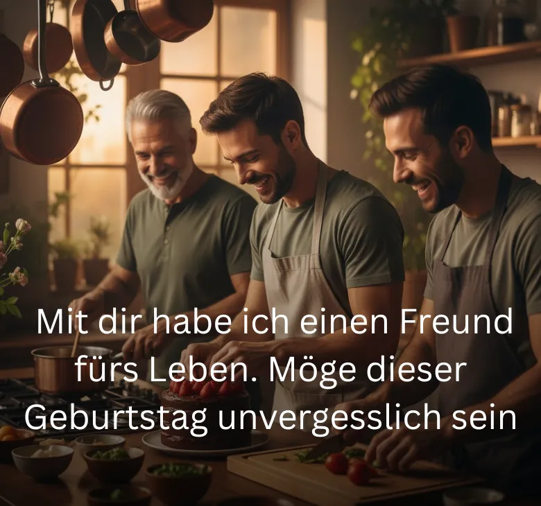  Mit dir habe ich einen Freund fürs Leben. Möge dieser Geburtstag unvergesslich sein