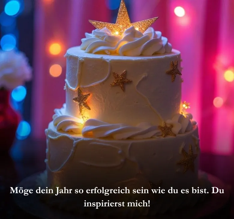 Möge dein Jahr so erfolgreich sein wie du es bist. Du inspirierst mich!