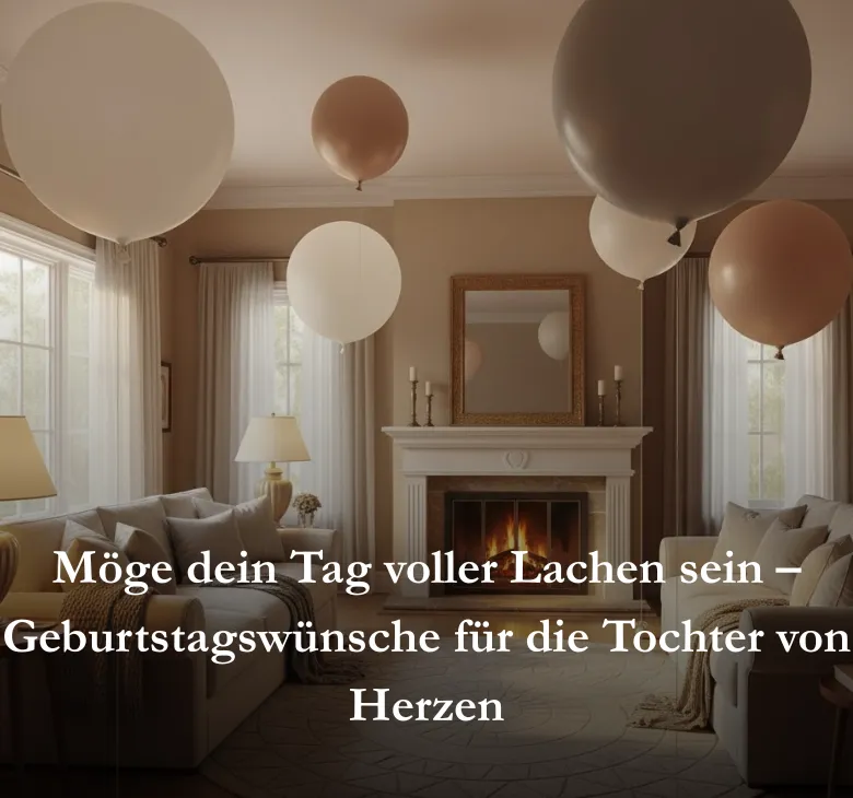 Möge dein Tag voller Lachen sein – Geburtstagswünsche für die Tochter von Herzen