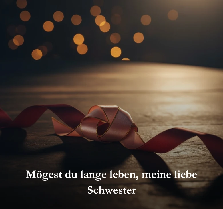 Mögest du lange leben, meine liebe Schwester