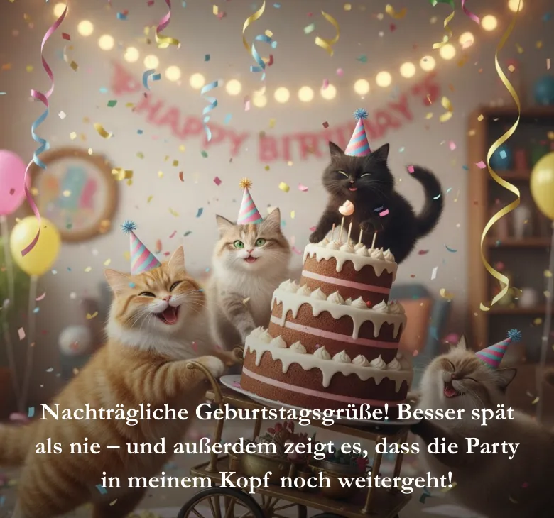Nachträgliche Geburtstagsgrüße! Besser spät als nie  und außerdem zeigt es dass die Party in meinem Kopf noch weitergeht
