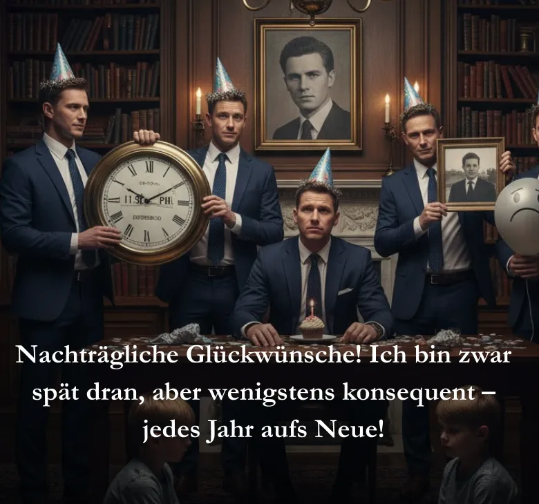 Nachträgliche Glückwünsche Ich bin zwar spät dran aber wenigstens konsequent jedes Jahr aufs Neue