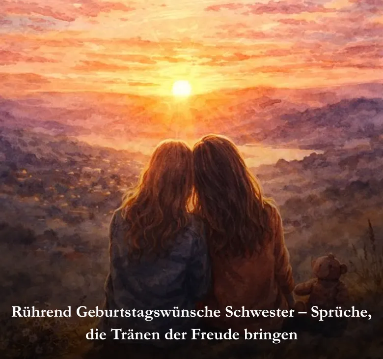 Rührend Geburtstagswünsche Schwester Sprüche die Tränen der Freude bringen