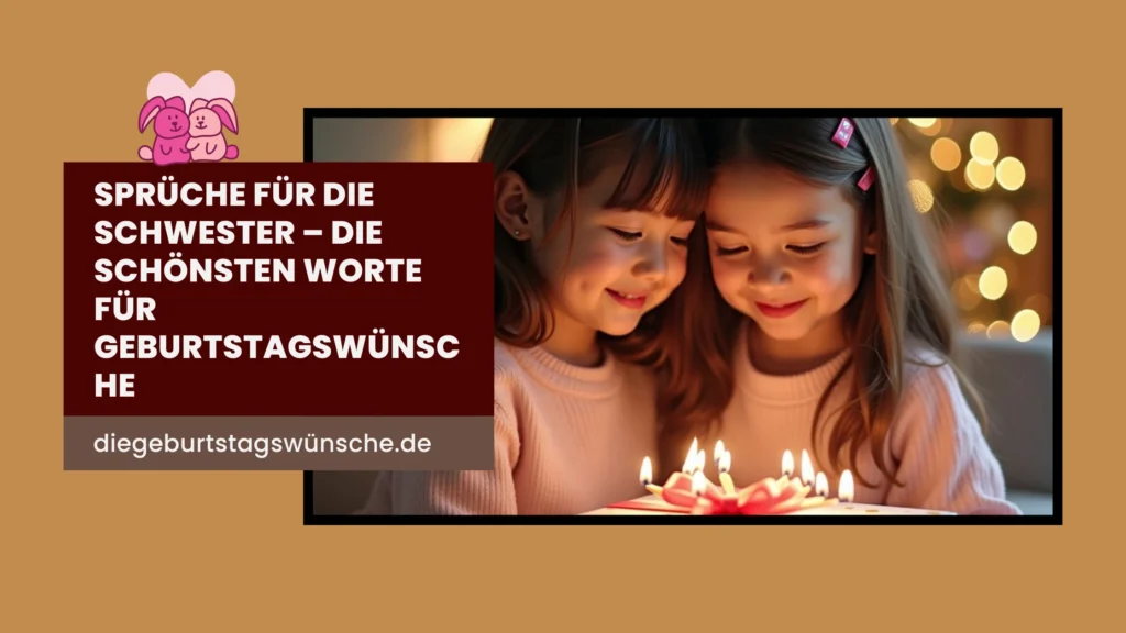 Sprüche für die Schwester – Die schönsten Worte für Geburtstagswünsche