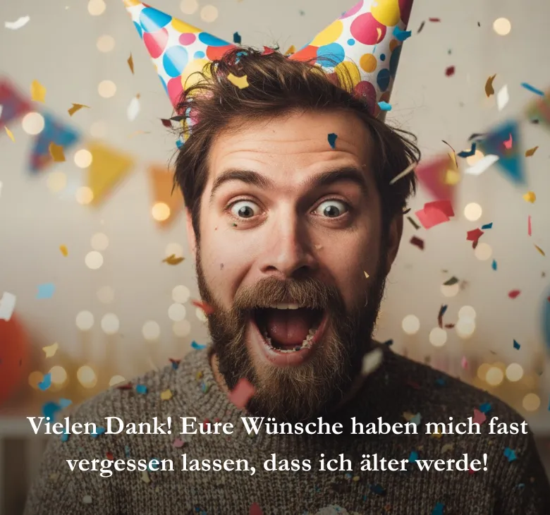 Vielen Dank! Eure Wünsche haben mich fast vergessen lassen, dass ich älter werde!