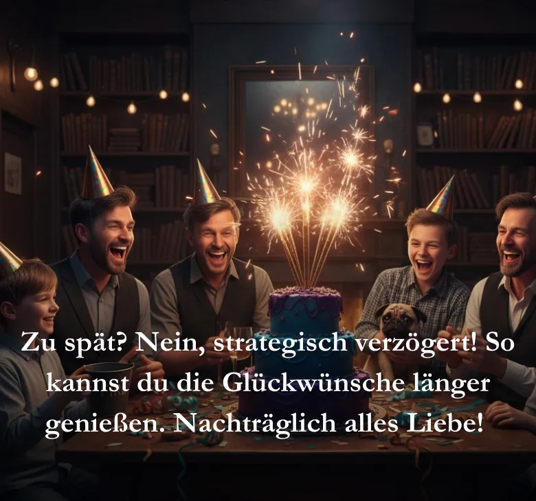 Zu spät Nein strategisch verzögert So kannst du die Glückwünsche länger genießen Nachträglich alles Liebe