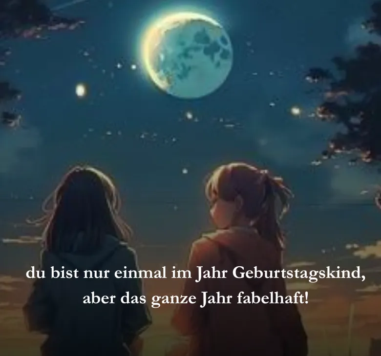 du bist nur einmal im Jahr Geburtstagskind, aber das ganze Jahr fabelhaft!