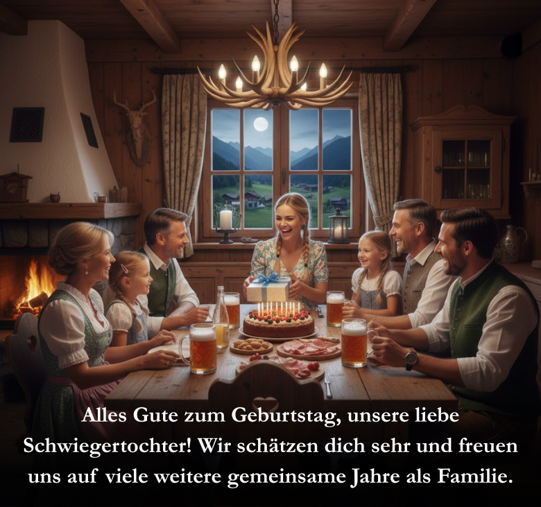 Alles Gute zum Geburtstag, unsere liebe Schwiegertochter! Wir schätzen dich sehr und freuen uns auf viele weitere gemeinsame Jahre als Familie.