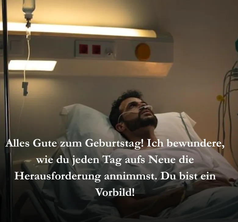 Alles Gute zum Geburtstag! Ich bewundere, wie du jeden Tag aufs Neue die Herausforderung annimmst. Du bist ein Vorbild!