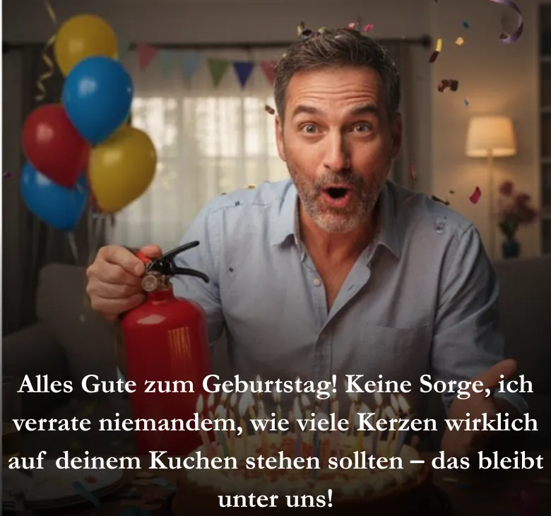 Alles Gute zum Geburtstag! Keine Sorge, ich verrate niemandem, wie viele Kerzen wirklich auf deinem Kuchen stehen sollten – das bleibt unter uns!