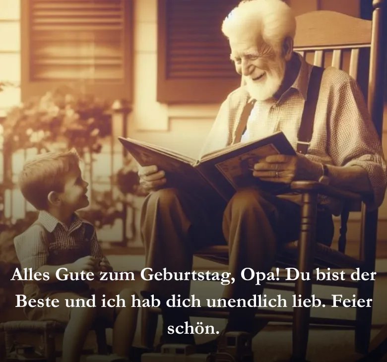 Alles Gute zum Geburtstag, Opa! Du bist der Beste und ich hab dich unendlich lieb. Feier schön.