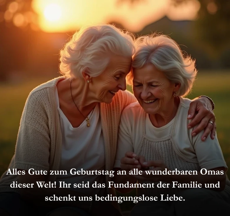 Alles Gute zum Geburtstag an alle wunderbaren Omas dieser Welt! Ihr seid das Fundament der Familie und schenkt uns bedingungslose Liebe