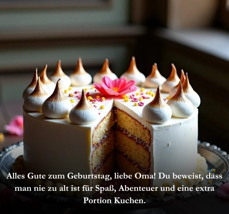 Alles Gute zum Geburtstag, liebe Oma! Du beweist, dass man nie zu alt ist für Spaß, Abenteuer und eine extra Portion Kuchen