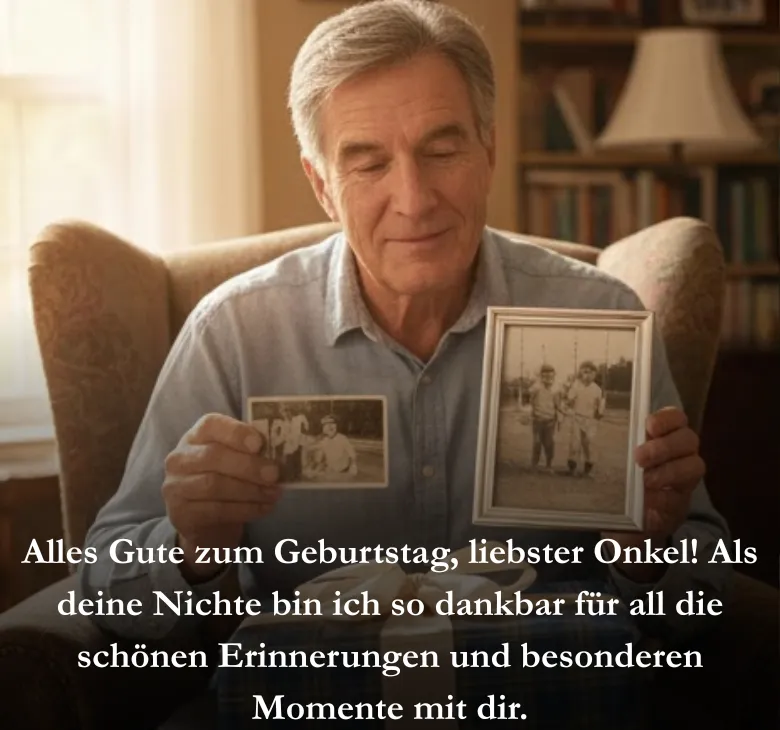 Alles Gute zum Geburtstag, liebster Onkel! Als deine Nichte bin ich so dankbar für all die schönen Erinnerungen und besonderen Momente mit dir.