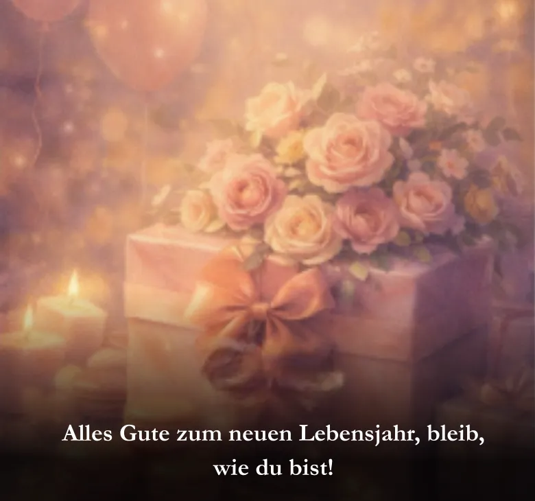 Alles Gute zum neuen Lebensjahr, bleib, wie du bist!