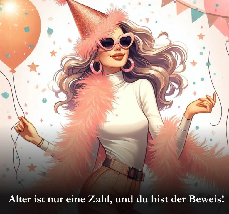 Alter ist nur eine Zahl, und du bist der Beweis!
