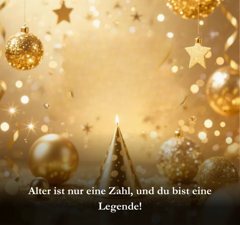 Alter ist nur eine Zahl, und du bist eine Legende!