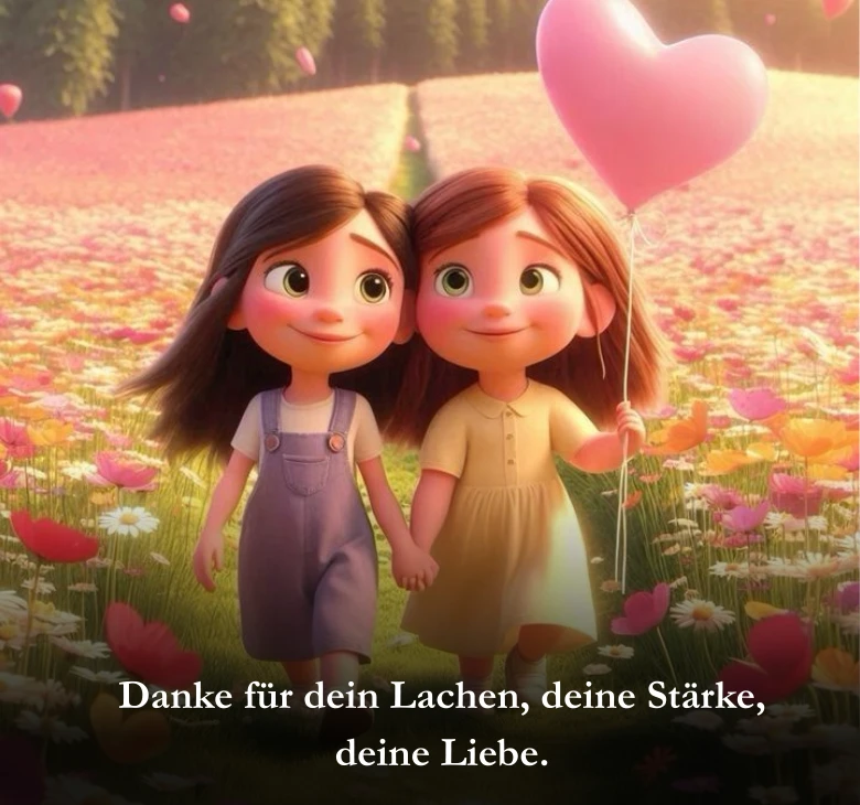 Danke für dein Lachen, deine Stärke, deine Liebe