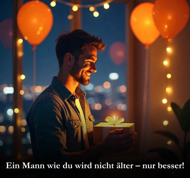 Ein Mann wie du wird nicht älter – nur besser!