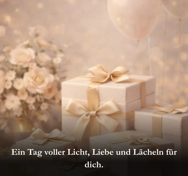 Ein Tag voller Licht, Liebe und Lächeln für dich