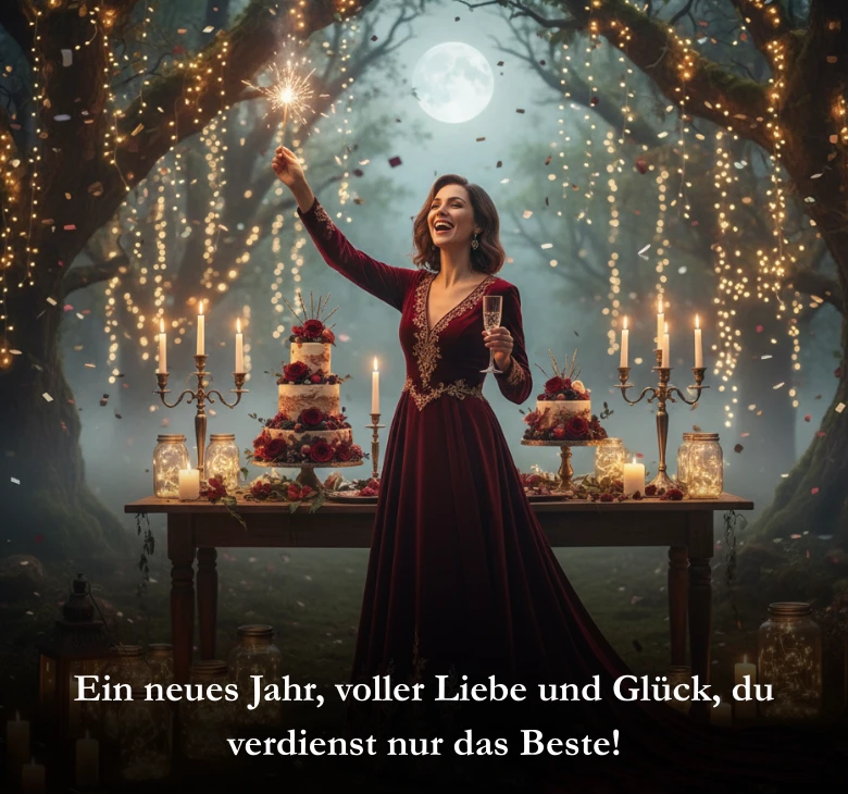 Ein neues Jahr, voller Liebe und Glück, du verdienst nur das Beste!