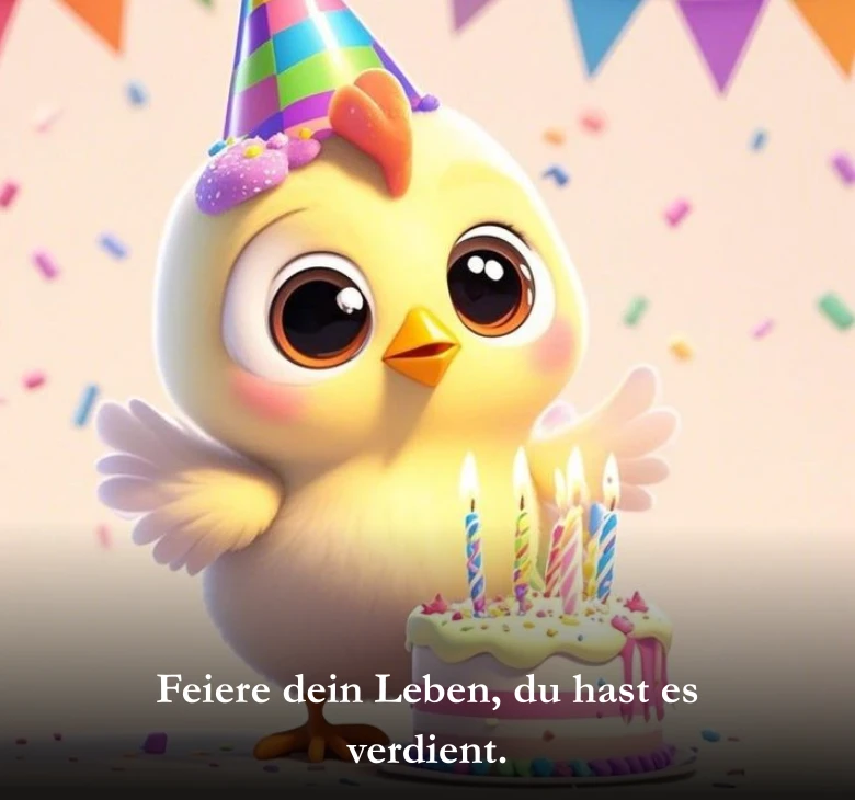Feiere dein Leben, du hast es verdient