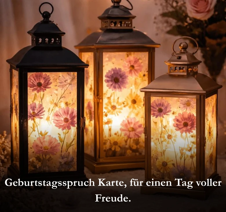 Geburtstagsspruch Karte, für einen Tag voller Freude