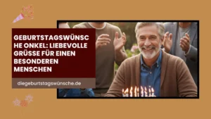 Geburtstagswünsche Onkel: Liebevolle Grüße für einen besonderen Menschen