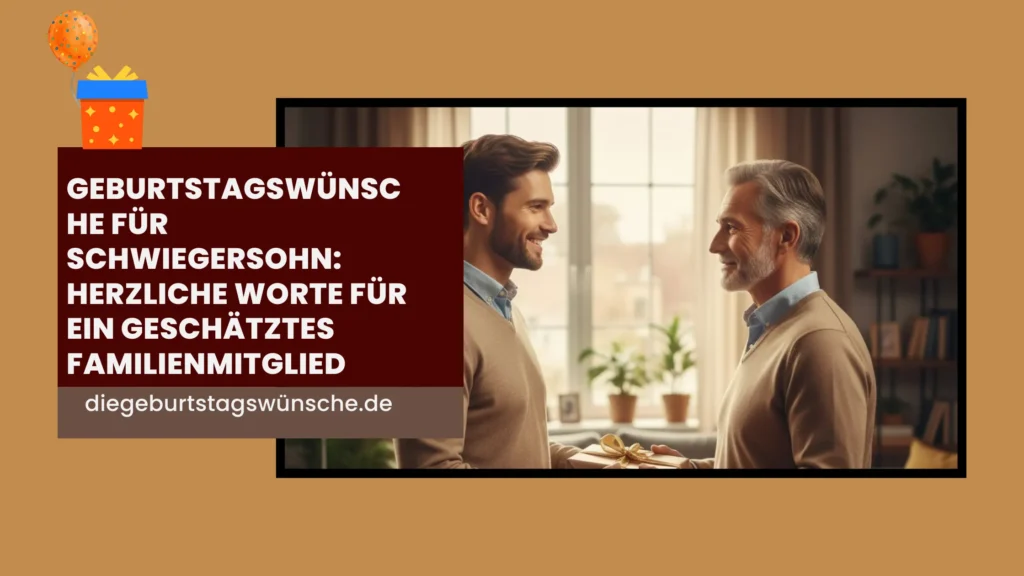 Geburtstagswünsche für Schwiegersohn Herzliche Worte für Ein Geschätztes Familienmitglied