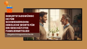 Geburtstagswünsche für Schwiegersohn Herzliche Worte für Ein Geschätztes Familienmitglied