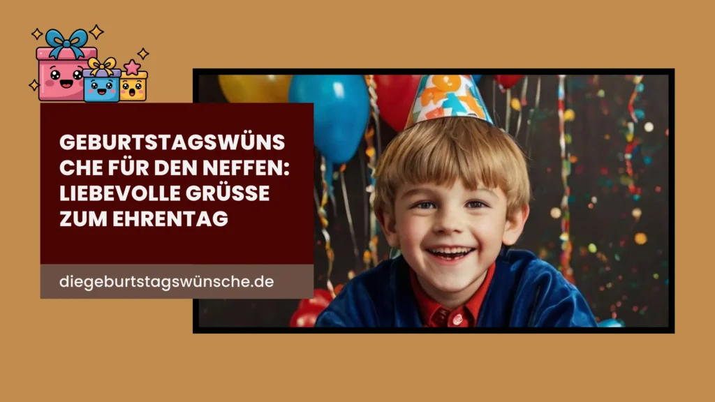 Geburtstagswünsche für den Neffen Liebevolle Grüße zum Ehrentag