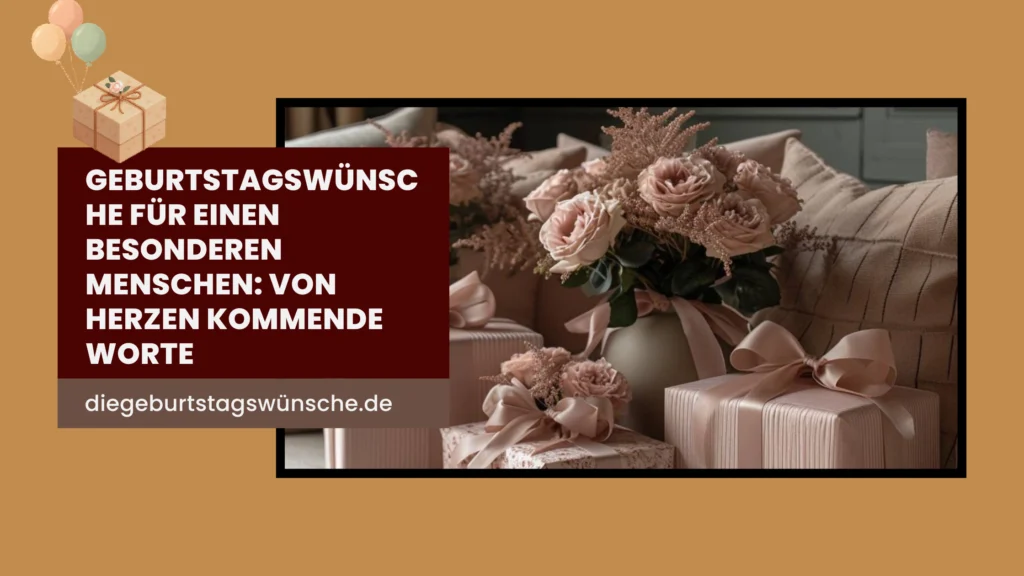 Geburtstagswünsche für einen Besonderen Menschen Von Herzen kommende Worte