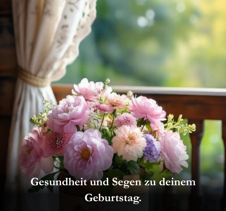 Gesundheit und Segen zu deinem Geburtstag