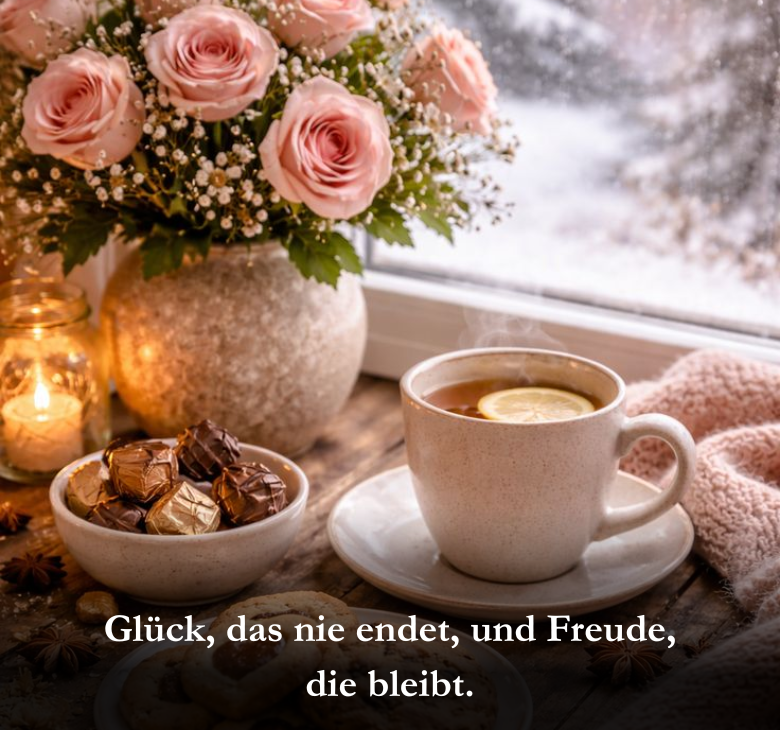Glück, das nie endet, und Freude, die bleibt