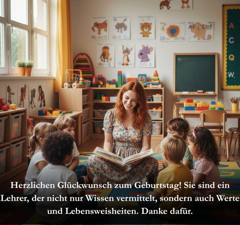 Herzlichen Glückwunsch zum Geburtstag! Sie sind ein Lehrer, der nicht nur Wissen vermittelt, sondern auch Werte und Lebensweisheiten. Danke dafür.