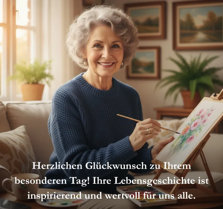 Herzlichen Glückwunsch zu Ihrem besonderen Tag! Ihre Lebensgeschichte ist inspirierend und wertvoll für uns alle.