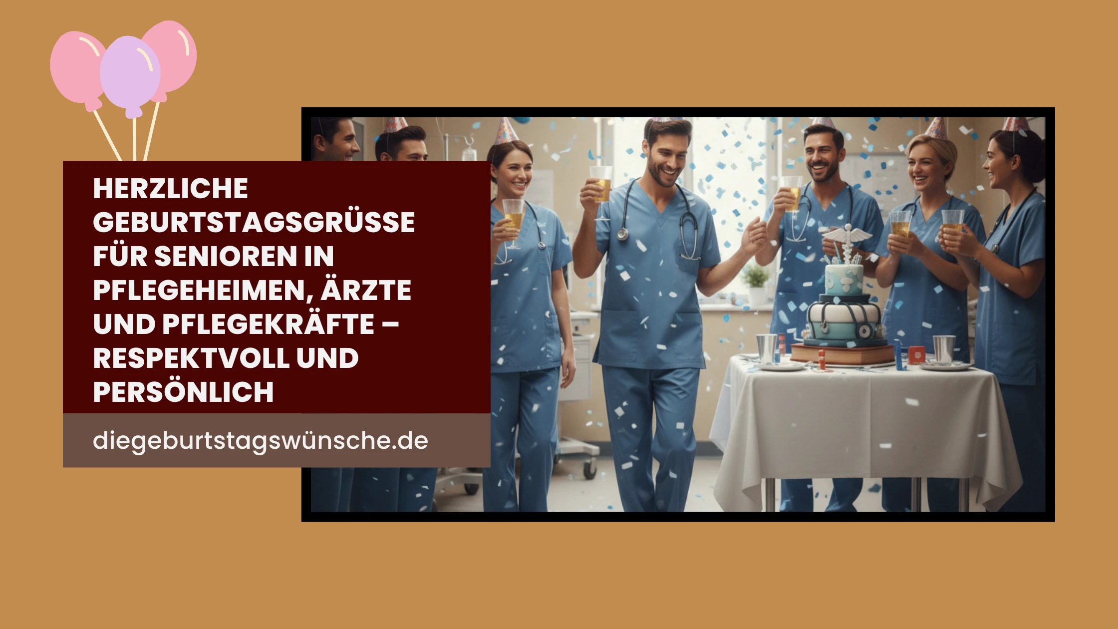 Herzliche Geburtstagsgrüße für Senioren in Pflegeheimen, Ärzte und Pflegekräfte – respektvoll und persönlich