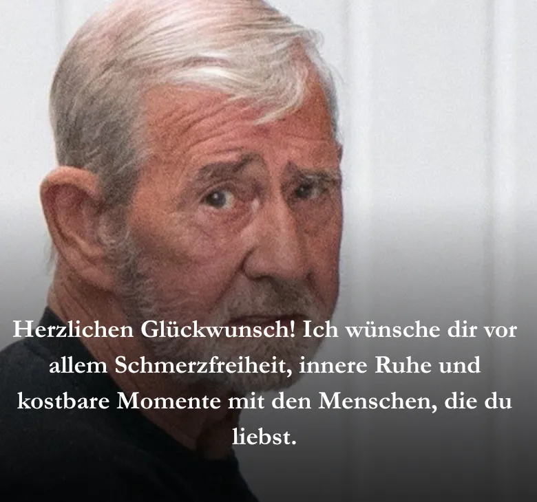 Herzlichen Glückwunsch! Ich wünsche dir vor allem Schmerzfreiheit, innere Ruhe und kostbare Momente mit den Menschen, die du liebst.