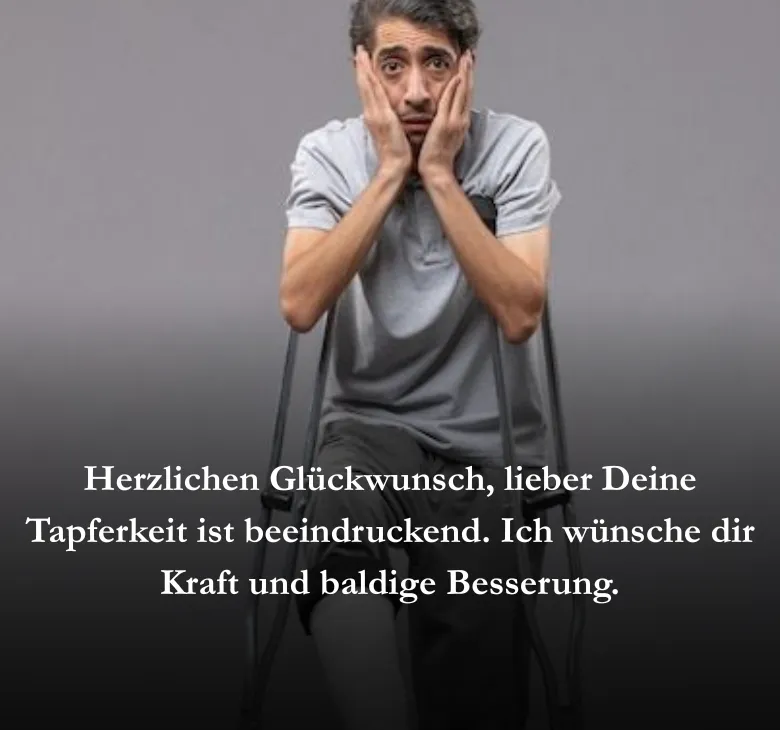 Herzlichen Glückwunsch, lieber  Deine Tapferkeit ist beeindruckend. Ich wünsche dir Kraft und baldige Besserung.