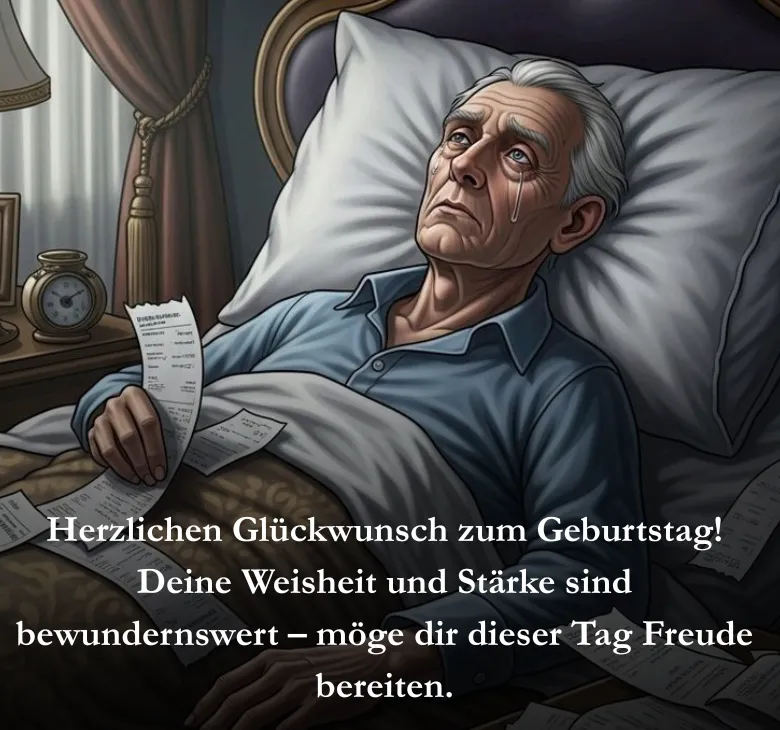 Herzlichen Glückwunsch zum Geburtstag! Deine Weisheit und Stärke sind bewundernswert – möge dir dieser Tag Freude bereiten.