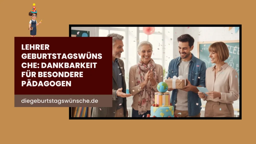Lehrer Geburtstagswünsche Dankbarkeit für Besondere Pädagogen