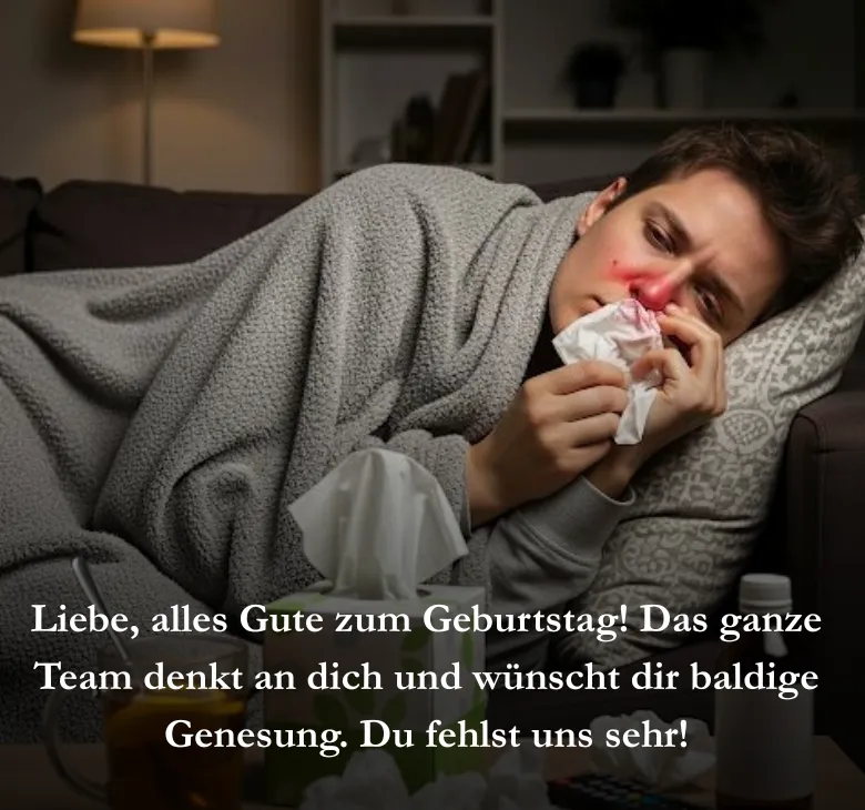 Liebe, alles Gute zum Geburtstag! Das ganze Team denkt an dich und wünscht dir baldige Genesung. Du fehlst uns sehr!