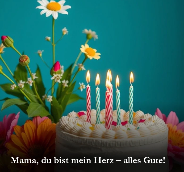 Mama, du bist mein Herz – alles Gute!“