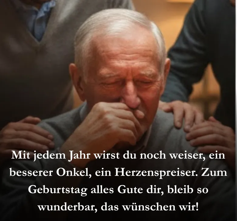 Mit jedem Jahr wirst du noch weiser, ein besserer Onkel, ein Herzenspreiser. Zum Geburtstag alles Gute dir, bleib so wunderbar, das wünschen wir!