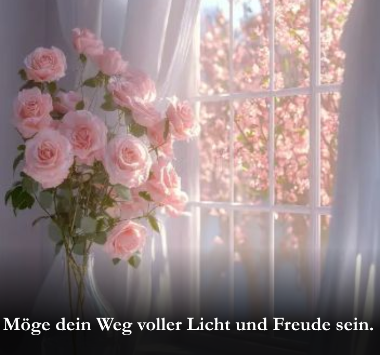 Möge dein Weg voller Licht und Freude sein