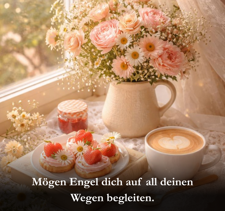 Mögen Engel dich auf all deinen Wegen begleiten