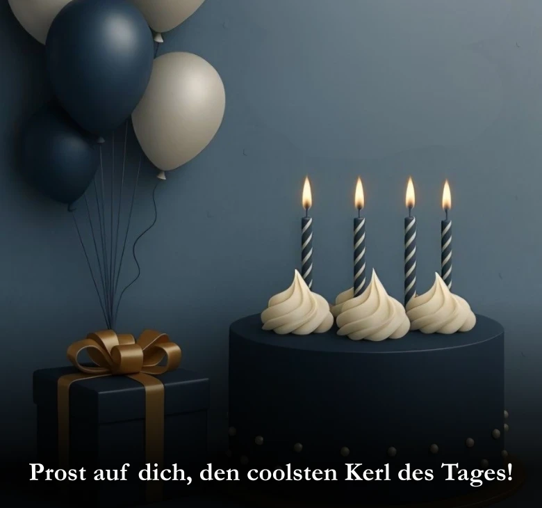 Prost auf dich, den coolsten Kerl des Tages!