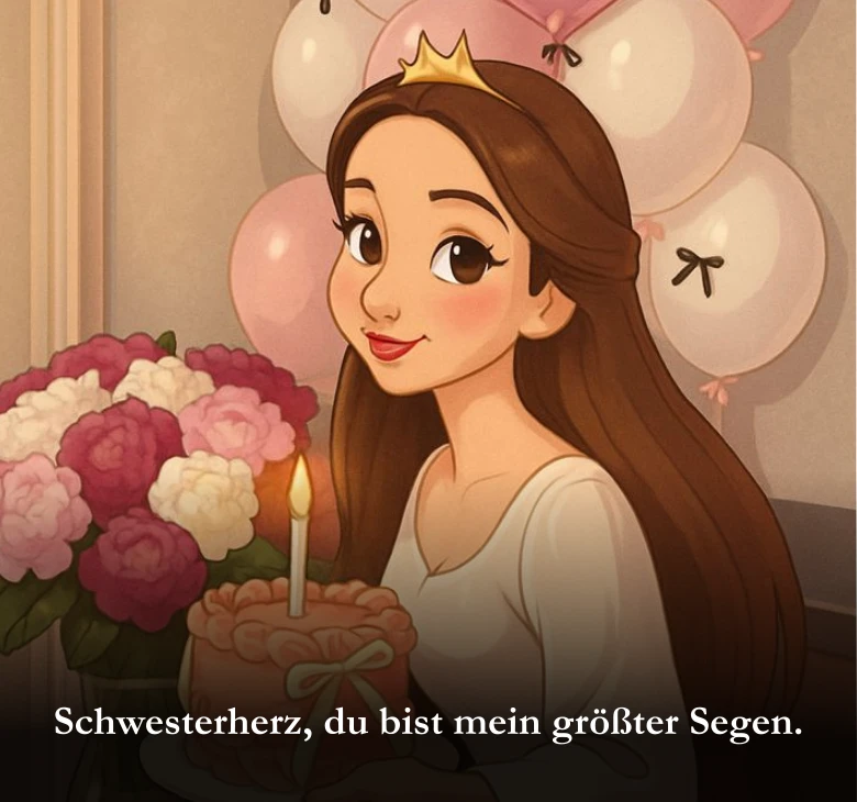 Schwesterherz, du bist mein größter Segen