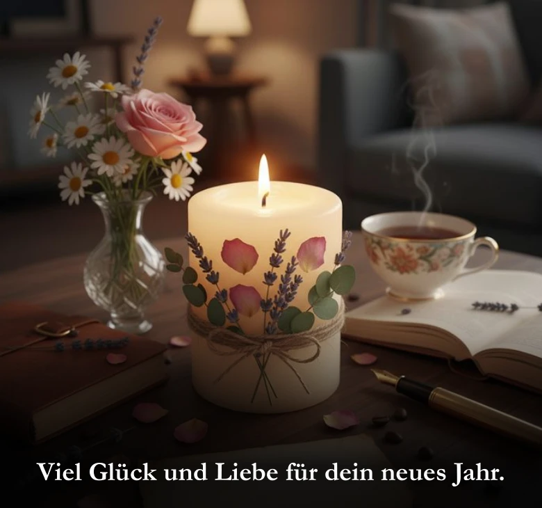 Viel Glück und Liebe für dein neues Jahr